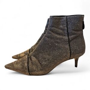 Alexandre Birman Womens Kittie Mesh Glitter Ankle Boots Size 41